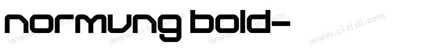 normung bold字体转换